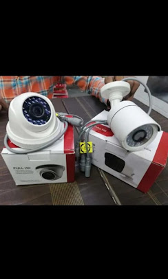 Dome And Bullet Camera With Boxes